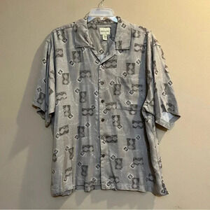 Joseph & Feiss Men's Hawaiian Short Sleeve Silk Shirt Size XXL